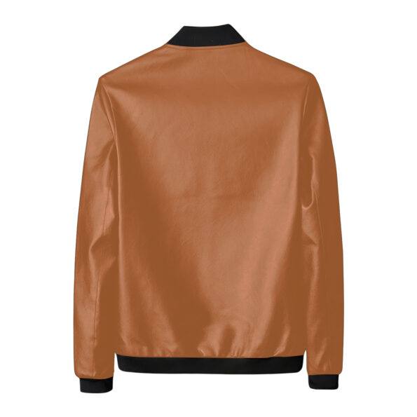 Men’s Tan Brown Bomber Biker 2