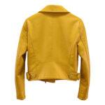 Women’s Yellow Leather Jacket 1