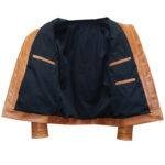 Men’s Tan Brown Vintage Leather Jacket 1